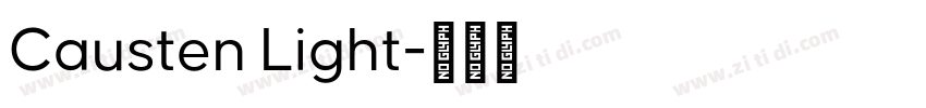 Causten Light字体转换